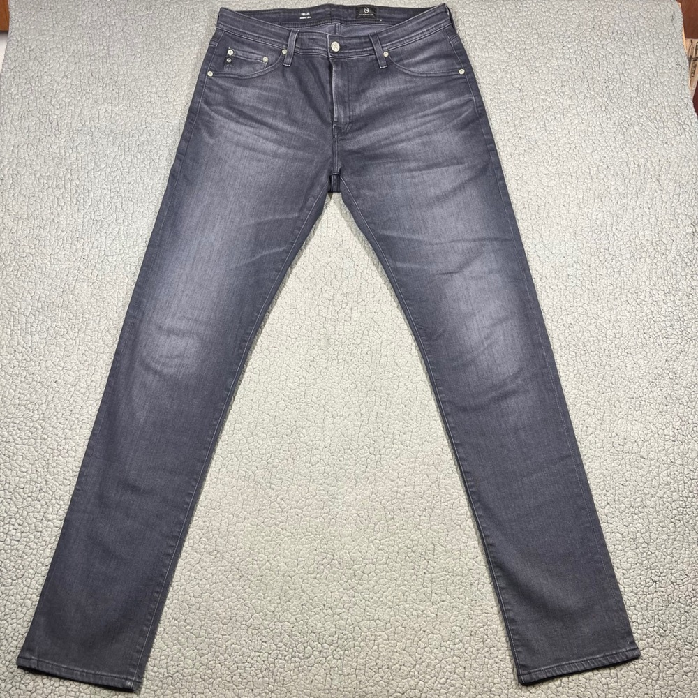 AG Adriano Goldschmied Jeans Men 33x34 Tellis Modern Slim Fit Grey Denim